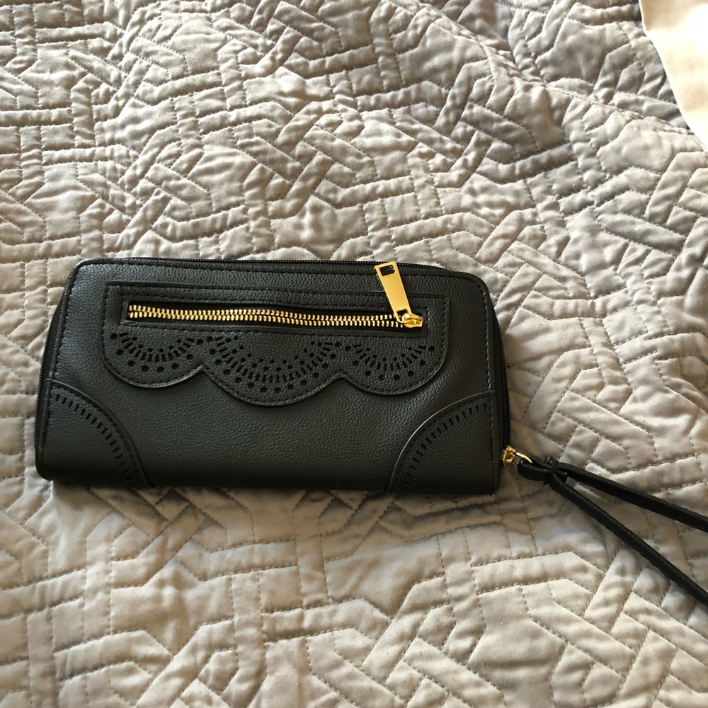 Jessica Simpson Black Wallet/Clutch